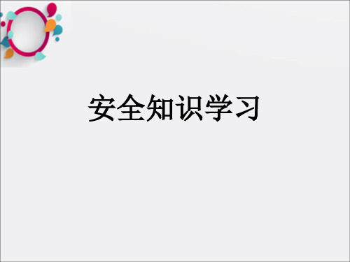 安全知识学习问答大全PPT课件