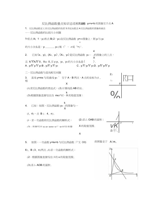 (word完整版)反比例函数知识点总结和重点题型归纳,推荐文档