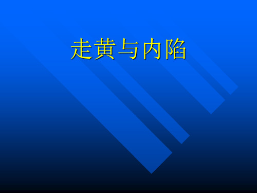 走黄与内陷(精)