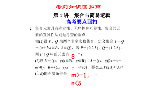 苏教版高中数学选修2-1第1章 常用逻辑用语命题及其关系课件讲义