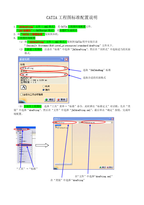 CATIA工程图配置