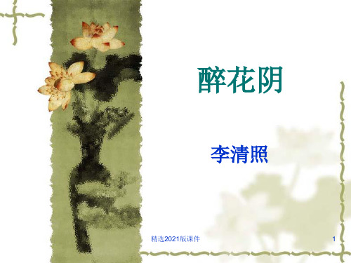 《醉花阴》ppt课件