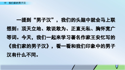 部编四年级下册语文 19 我们家的男子汉