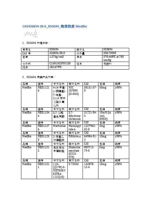 CAS426834-38-0_NS3694_物理性质MedBio