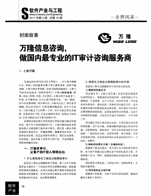 万隆信息咨询,做国内最专业的IT审计咨询服务商