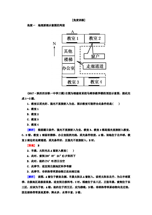 2018版高考地理二轮专题复习检测：第一部分 学科能力篇 专题四 常考地理图表的判读能力 1-4-2 Word版含答案