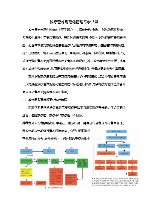 放疗营养规范化管理专家共识-刘晓玉