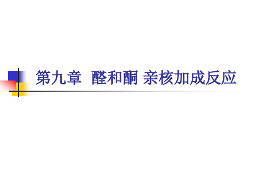 第九章  醛和酮 亲核加成反应