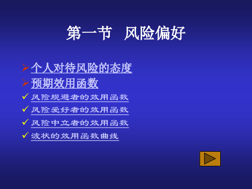 经济学风险与资产选择