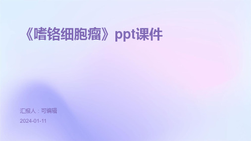 《嗜铬细胞瘤》PPT课件