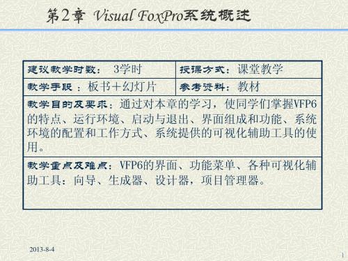 第2章 VFP系统概述