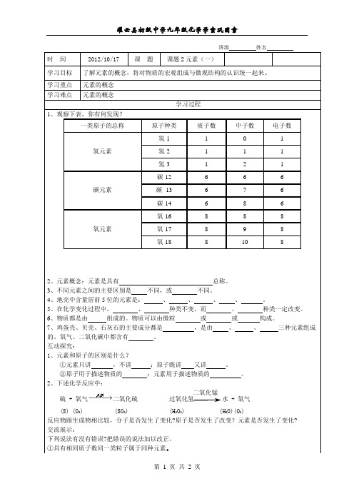 课题3元素1