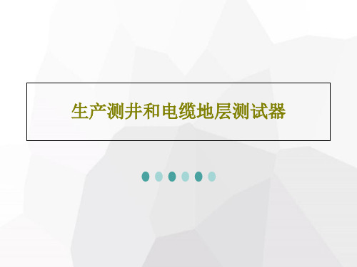 生产测井和电缆地层测试器29页PPT