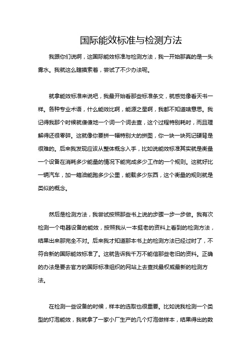 国际能效标准与检测方法