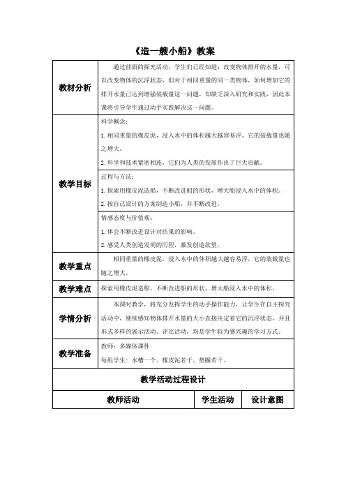 《造一艘小船》教案2