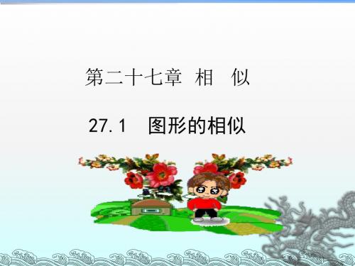 人教版2018九年级(下册)数学第二十七章 27.1 图形的相似课件