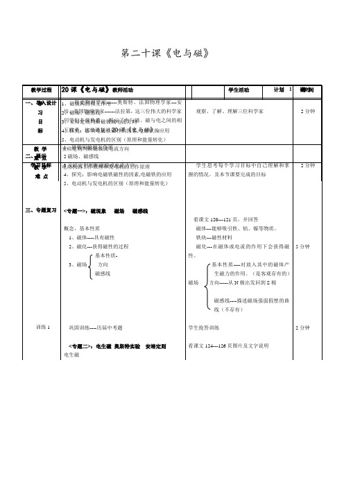 北师大新课标初中物理九年级全册《第十四章 磁现象 五、磁场对通电导线的作用力》_4