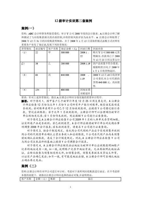 审计案例【范本模板】