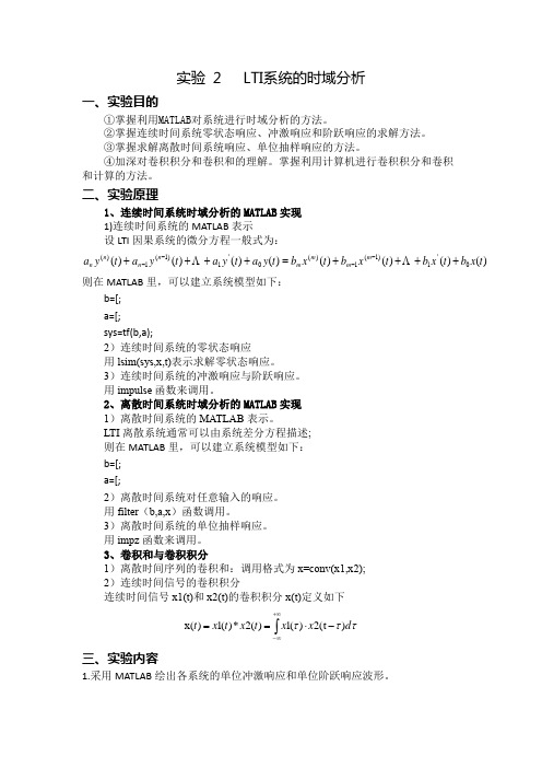 北理工信号与系统实验报告