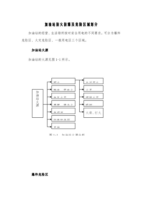 加油站防火防爆及危险区域划分