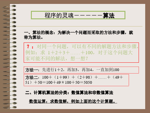 算法的概念为解决一个问题而采取的方法和步骤(精)