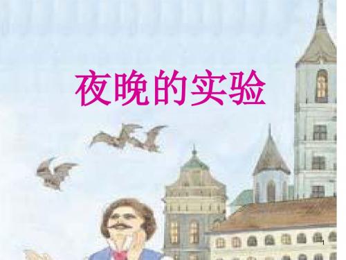 2019新苏教版小学六年级语文下册 12夜晚的实验 公开课优秀课件