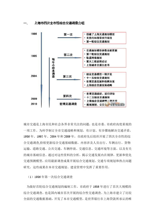 上海市第四次全市性综合交通调查