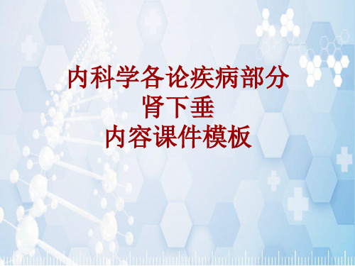 内科学_各论_疾病:肾下垂_课件模板