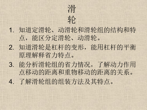 九年级物理滑轮课件