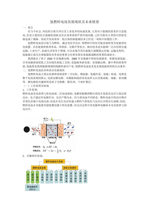 氢燃料电池发展现状及未来展望