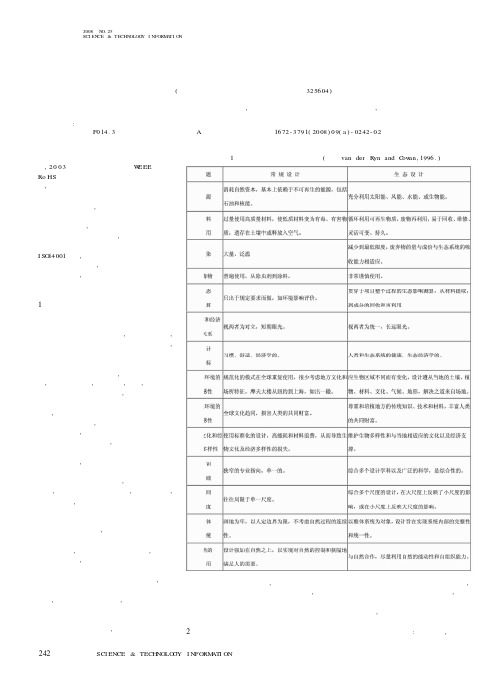 产品生态设计之简论