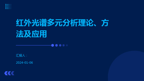 红外光谱多元分析理论、方法及应用