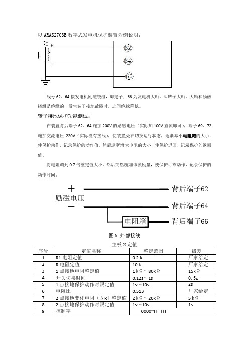 发电机转子接地保护