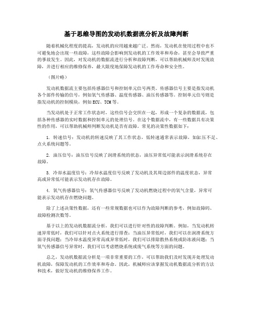 基于思维导图的发动机数据流分析及故障判断