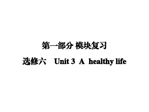 【创新大课堂】2017届高三英语新课标一轮复习课件:第1部分 选修6 Unit 3