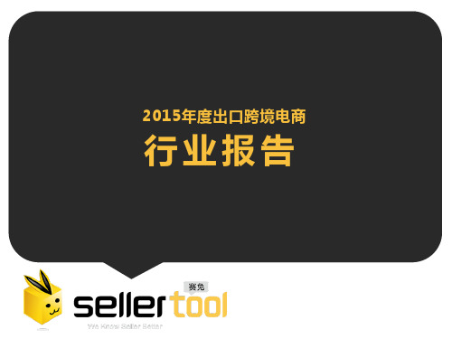 2015年度跨境B2C出口电商行业数据白皮书