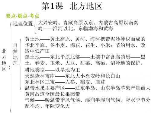 八年级地理北方地区2(2019年)