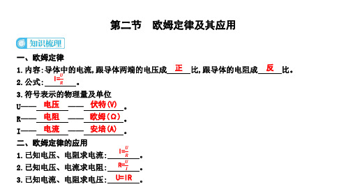 欧姆定律及其应用ppt课件