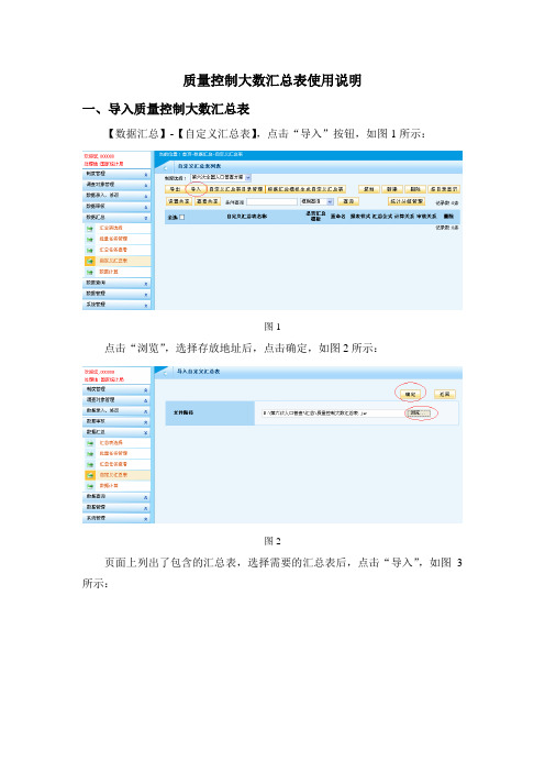 人口普查质量控制大数汇总表使用说明