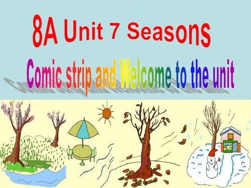 八年级英语上册课件《Unit7 Seasons》(welcome to the unit)2