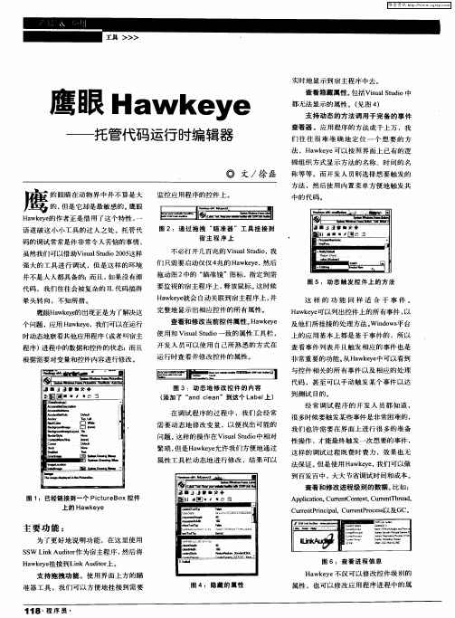 鹰眼Hawkeye——托管代码运行时编辑器