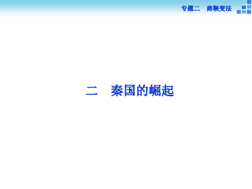 历史选修Ⅰ人民版2-2秦国的崛起课件(14张)