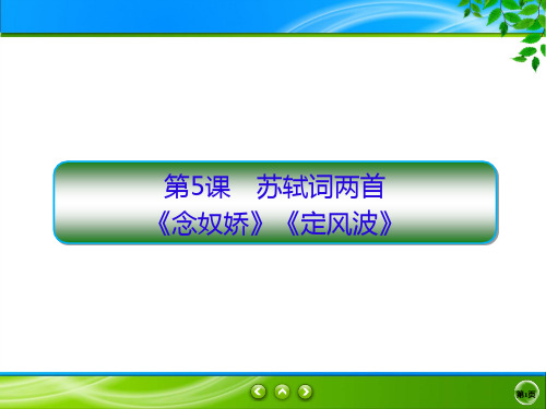 2019-2020学年人教版必修4 苏轼词两首 课件(131张)