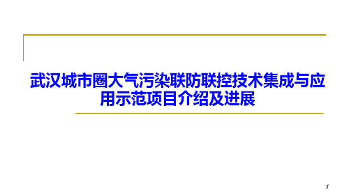 武汉城市圈大气污染联防联控技术集成与应用示范