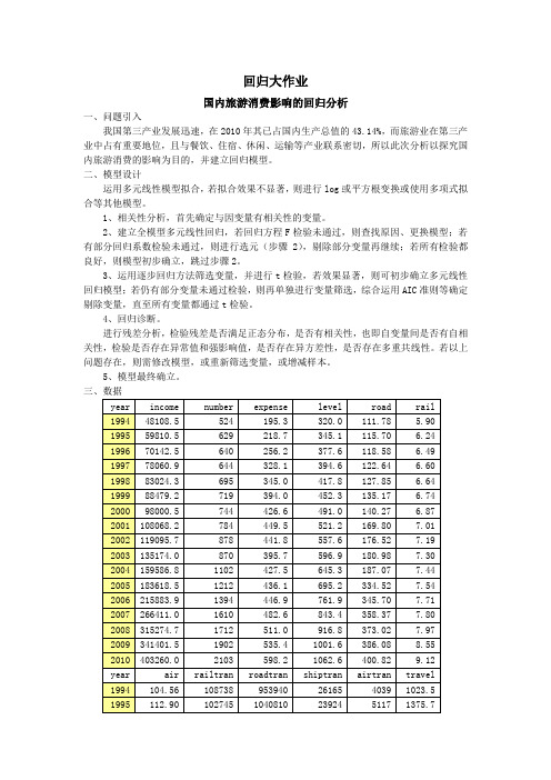 回归分析大作业