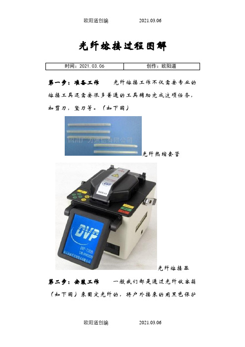 光纤熔接过程图解之欧阳道创编