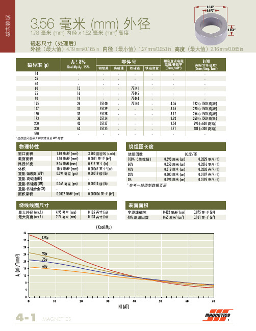 Magnetics磁芯目录中文(下)