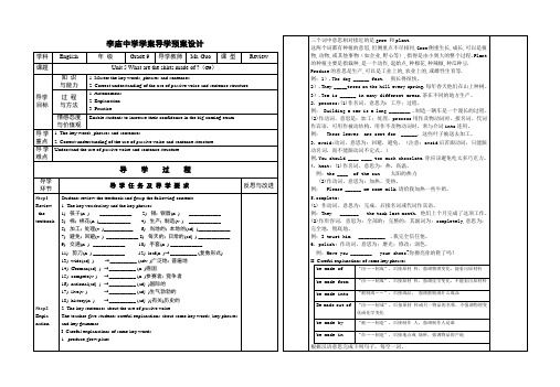 英语人教版九年级全册Unit5 教学素材