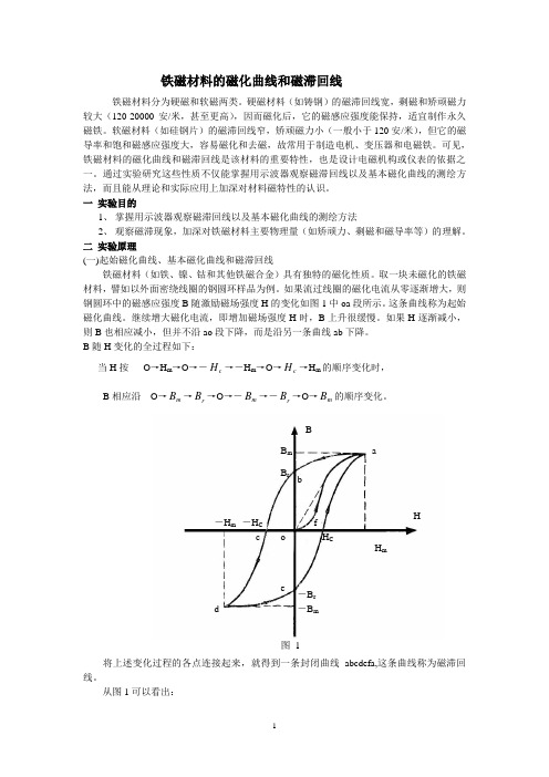 磁化曲线和磁滞回线概要