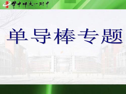 湖北省华中师大一附中高二国际板物理大小班、长短课重点班附加课件：单导棒专题.